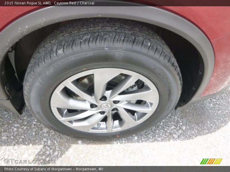 Cayenne Red / Charcoal 2015 Nissan Rogue SL AWD