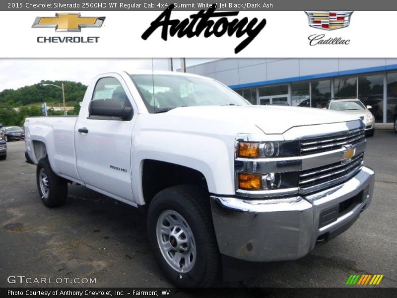 Summit White / Jet Black/Dark Ash 2015 Chevrolet Silverado 2500HD WT Regular Cab 4x4