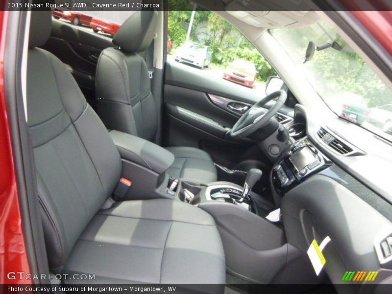 Cayenne Red / Charcoal 2015 Nissan Rogue SL AWD