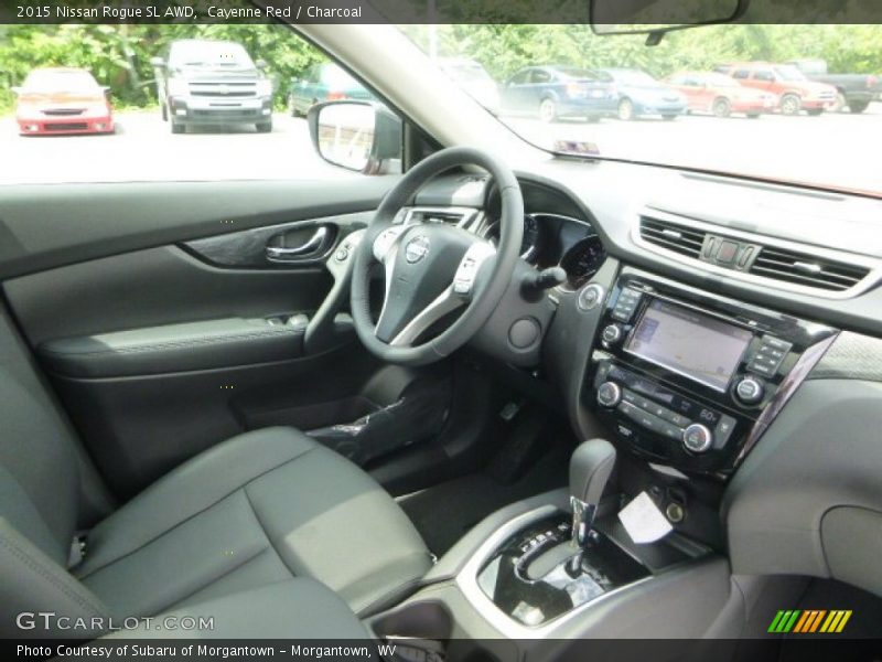 Cayenne Red / Charcoal 2015 Nissan Rogue SL AWD