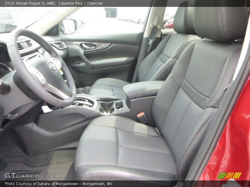 Cayenne Red / Charcoal 2015 Nissan Rogue SL AWD