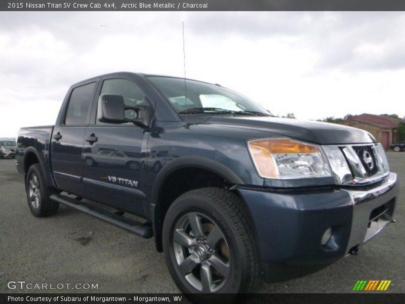 Arctic Blue Metallic / Charcoal 2015 Nissan Titan SV Crew Cab 4x4