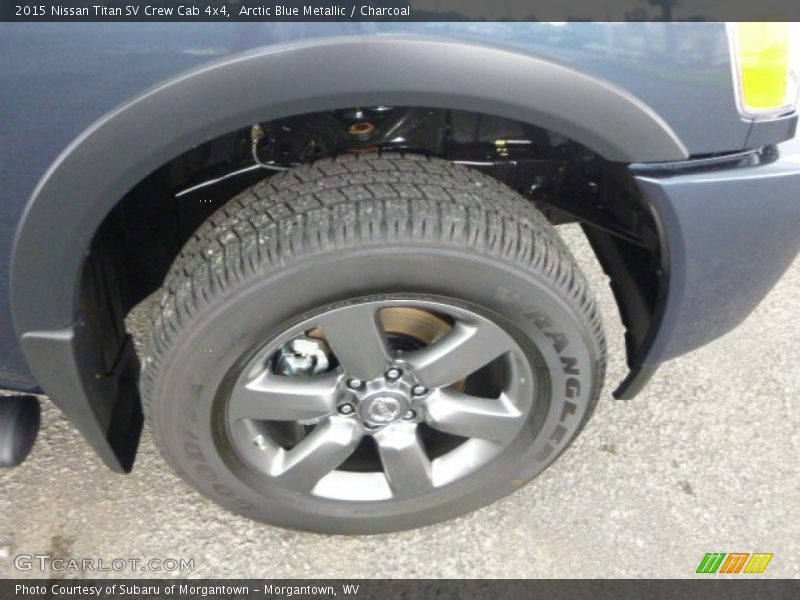 Arctic Blue Metallic / Charcoal 2015 Nissan Titan SV Crew Cab 4x4