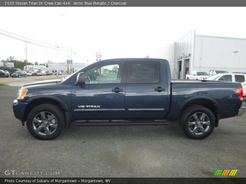 Arctic Blue Metallic / Charcoal 2015 Nissan Titan SV Crew Cab 4x4