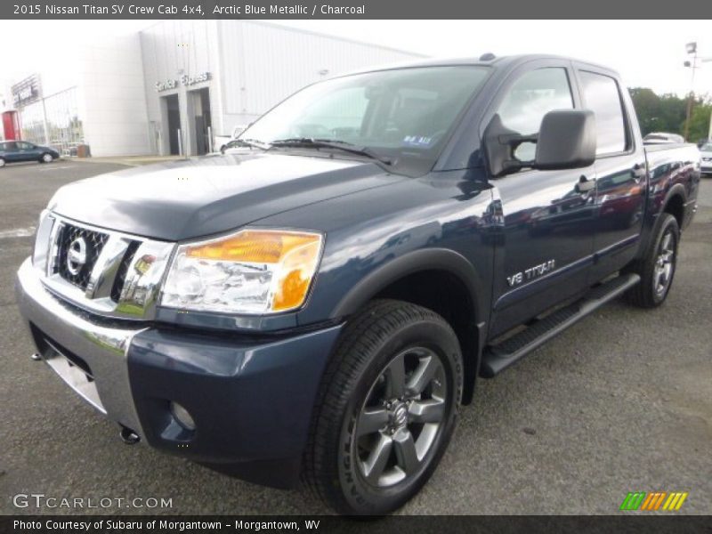Arctic Blue Metallic / Charcoal 2015 Nissan Titan SV Crew Cab 4x4