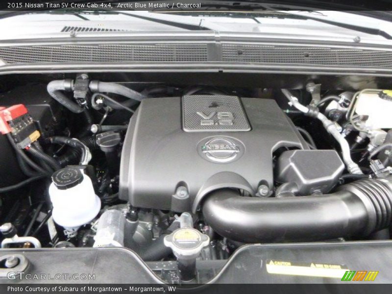 Arctic Blue Metallic / Charcoal 2015 Nissan Titan SV Crew Cab 4x4