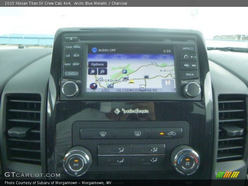 Arctic Blue Metallic / Charcoal 2015 Nissan Titan SV Crew Cab 4x4
