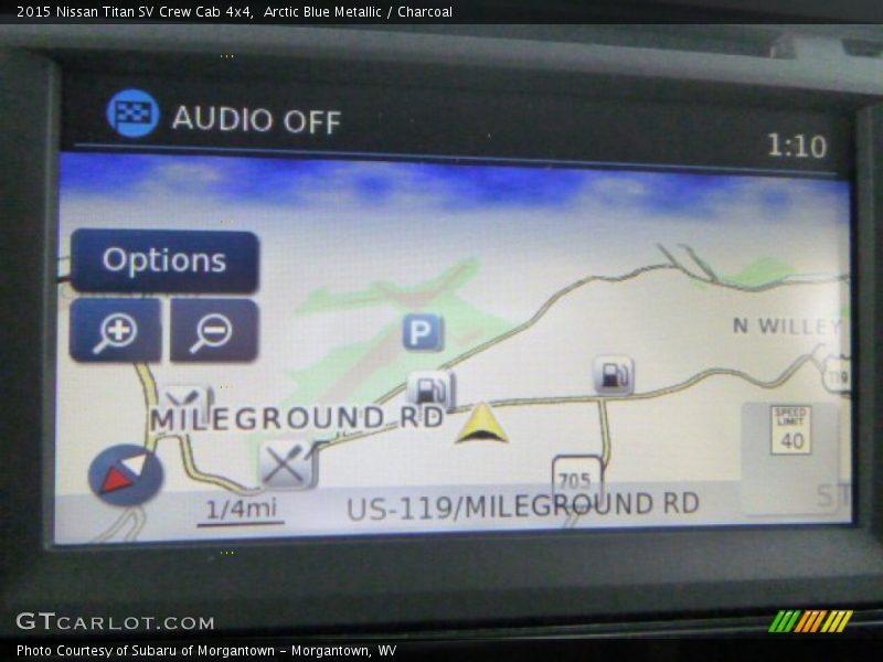 Arctic Blue Metallic / Charcoal 2015 Nissan Titan SV Crew Cab 4x4