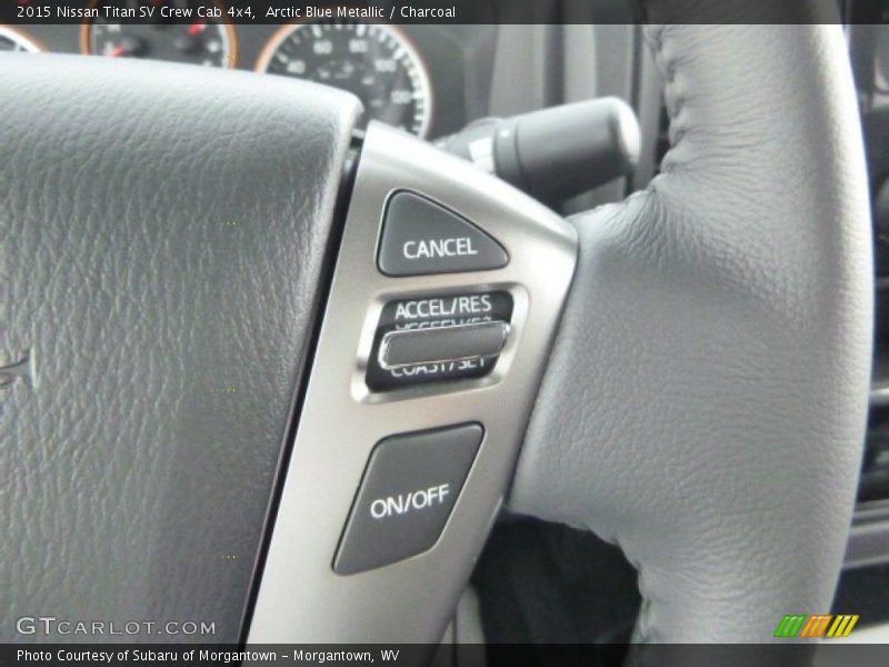 Arctic Blue Metallic / Charcoal 2015 Nissan Titan SV Crew Cab 4x4
