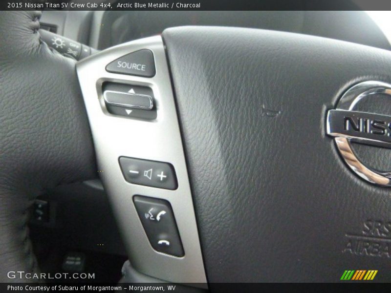 Arctic Blue Metallic / Charcoal 2015 Nissan Titan SV Crew Cab 4x4