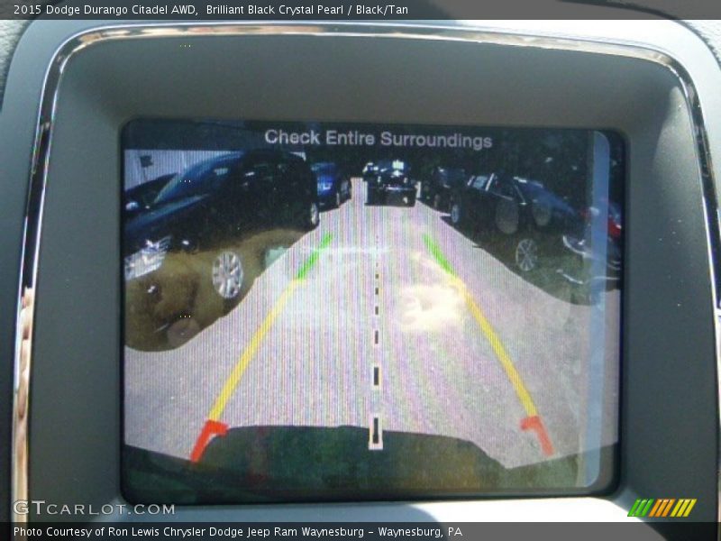 Brilliant Black Crystal Pearl / Black/Tan 2015 Dodge Durango Citadel AWD