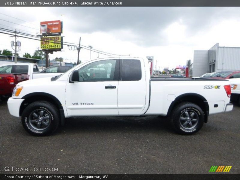 Glacier White / Charcoal 2015 Nissan Titan PRO-4X King Cab 4x4