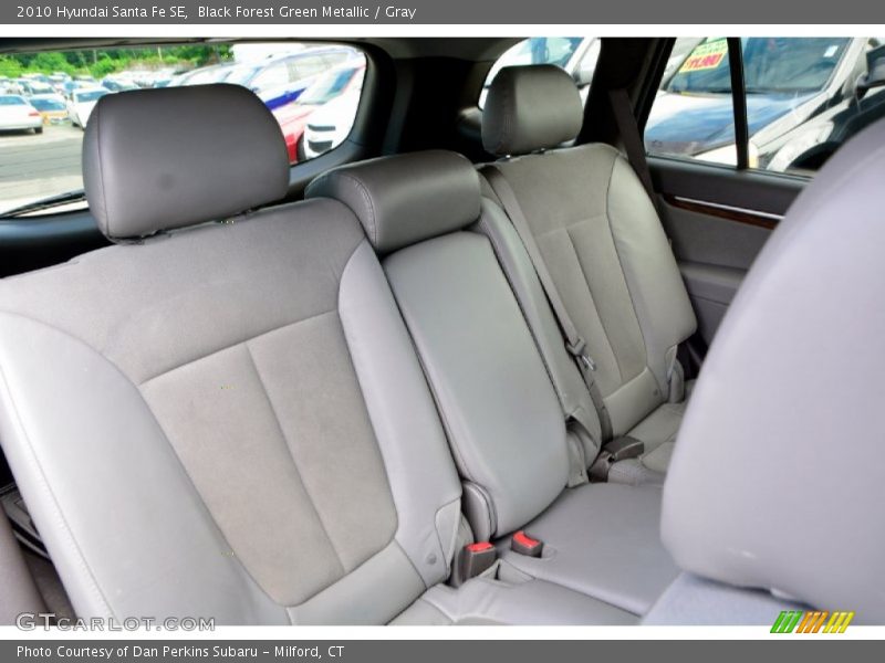 Black Forest Green Metallic / Gray 2010 Hyundai Santa Fe SE