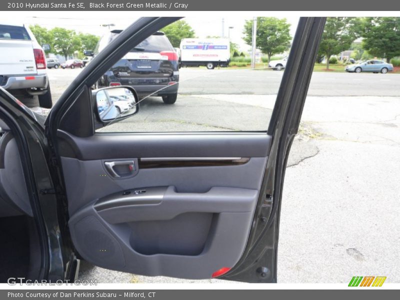 Black Forest Green Metallic / Gray 2010 Hyundai Santa Fe SE