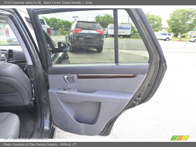 Black Forest Green Metallic / Gray 2010 Hyundai Santa Fe SE