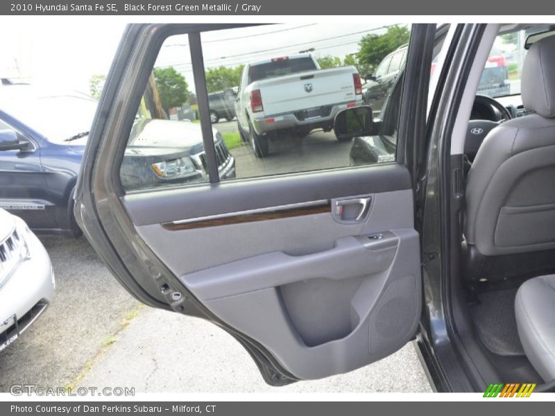 Black Forest Green Metallic / Gray 2010 Hyundai Santa Fe SE