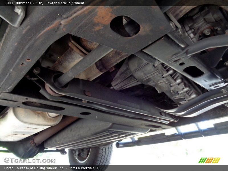 Undercarriage of 2003 H2 SUV