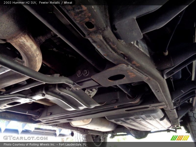 Undercarriage of 2003 H2 SUV