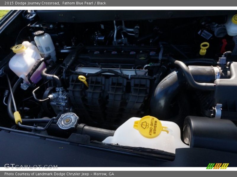 Fathom Blue Pearl / Black 2015 Dodge Journey Crossroad