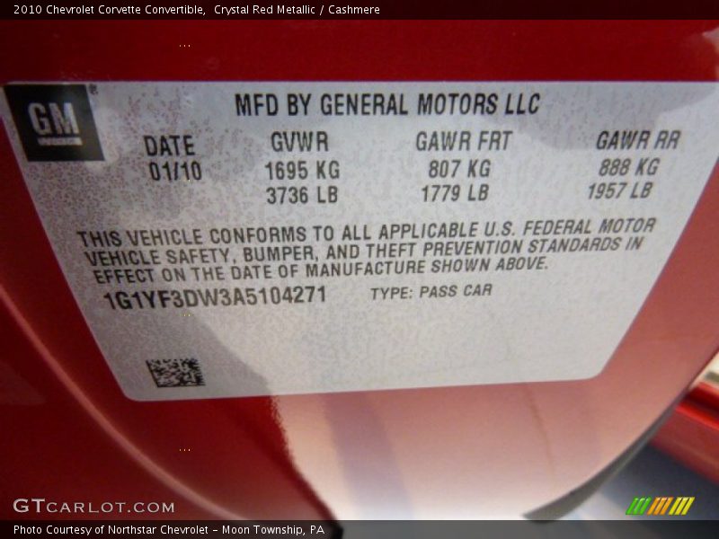 Crystal Red Metallic / Cashmere 2010 Chevrolet Corvette Convertible