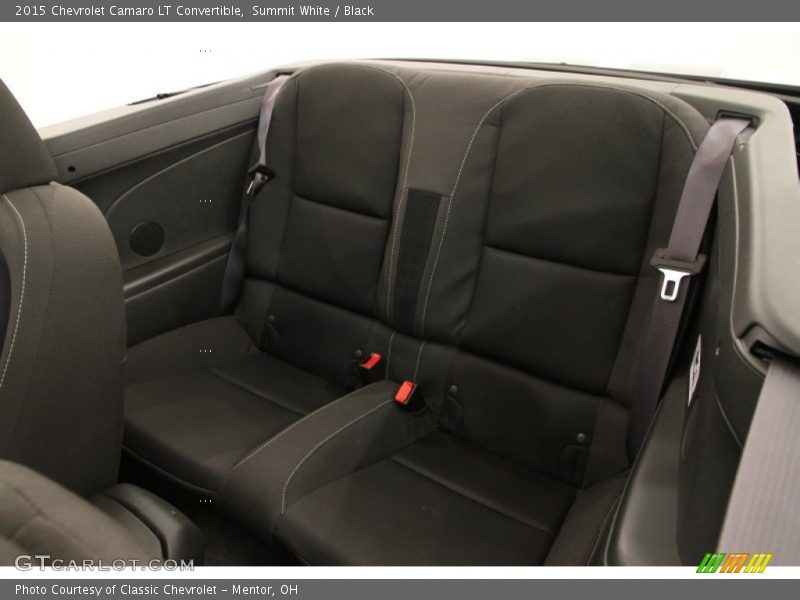 Rear Seat of 2015 Camaro LT Convertible