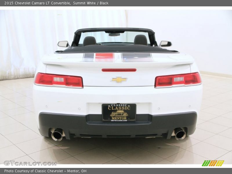 Summit White / Black 2015 Chevrolet Camaro LT Convertible