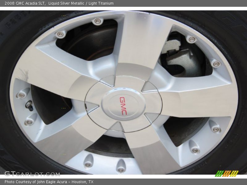 Liquid Silver Metallic / Light Titanium 2008 GMC Acadia SLT