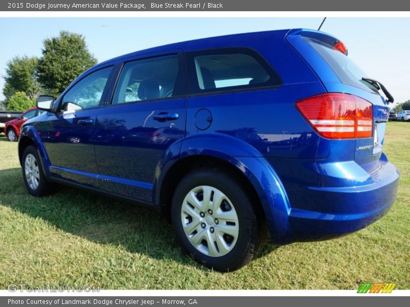 Blue Streak Pearl / Black 2015 Dodge Journey American Value Package