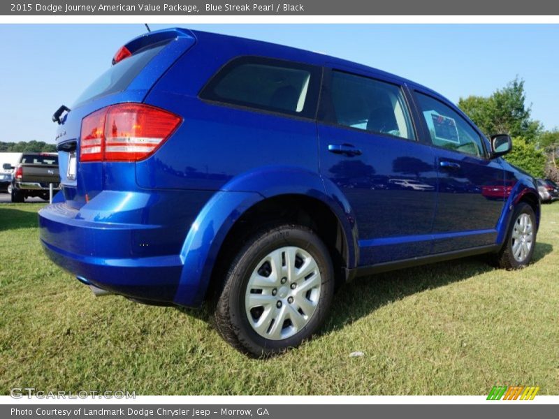Blue Streak Pearl / Black 2015 Dodge Journey American Value Package