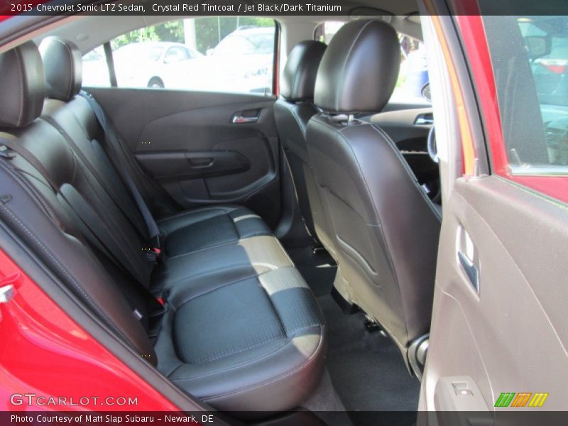 Crystal Red Tintcoat / Jet Black/Dark Titanium 2015 Chevrolet Sonic LTZ Sedan