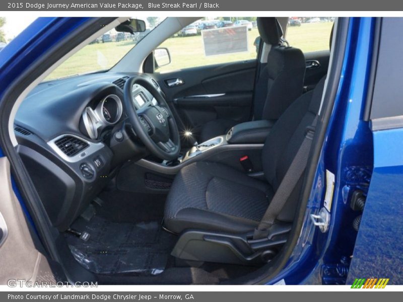 Blue Streak Pearl / Black 2015 Dodge Journey American Value Package