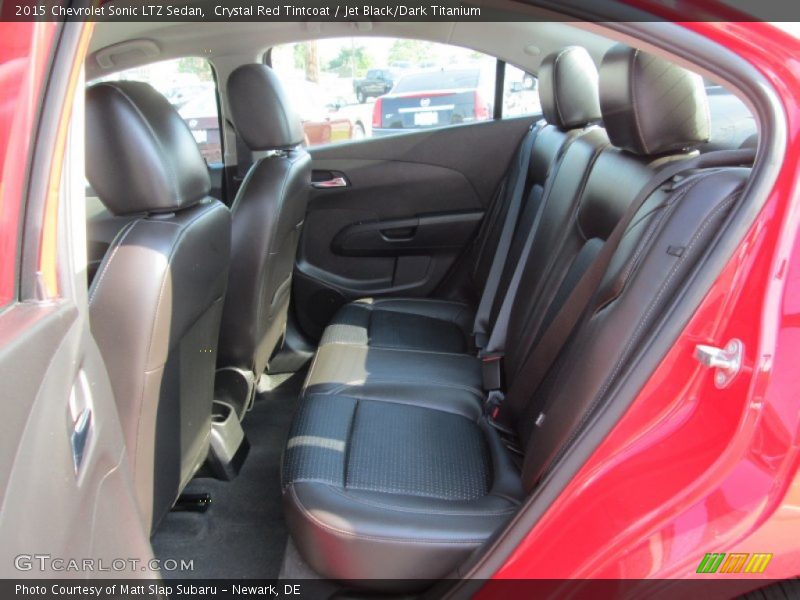 Crystal Red Tintcoat / Jet Black/Dark Titanium 2015 Chevrolet Sonic LTZ Sedan