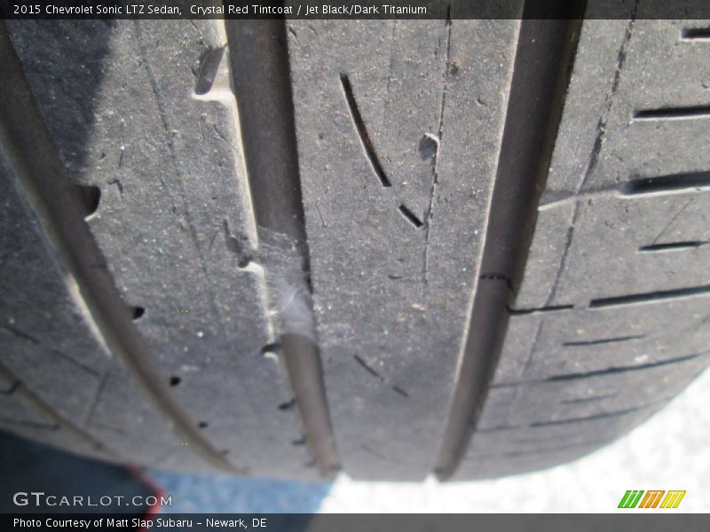 Crystal Red Tintcoat / Jet Black/Dark Titanium 2015 Chevrolet Sonic LTZ Sedan