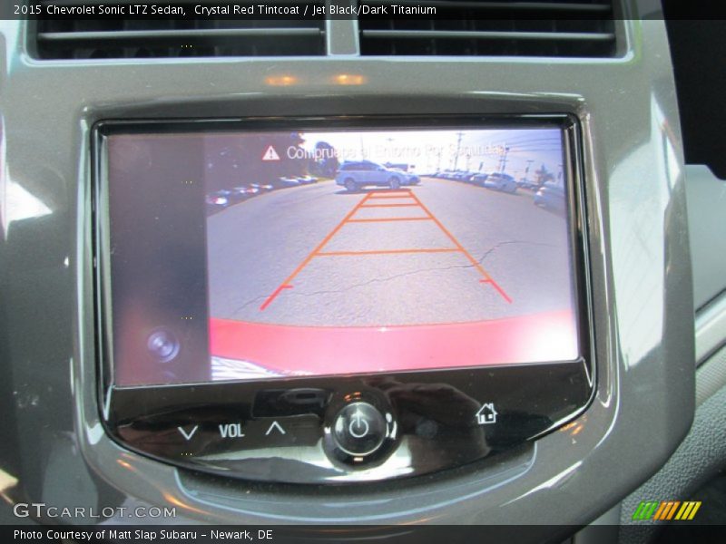 Crystal Red Tintcoat / Jet Black/Dark Titanium 2015 Chevrolet Sonic LTZ Sedan