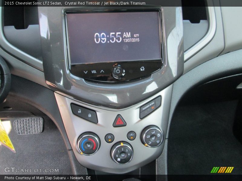 Crystal Red Tintcoat / Jet Black/Dark Titanium 2015 Chevrolet Sonic LTZ Sedan