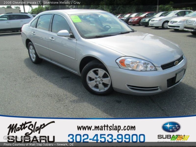 Silverstone Metallic / Gray 2008 Chevrolet Impala LT