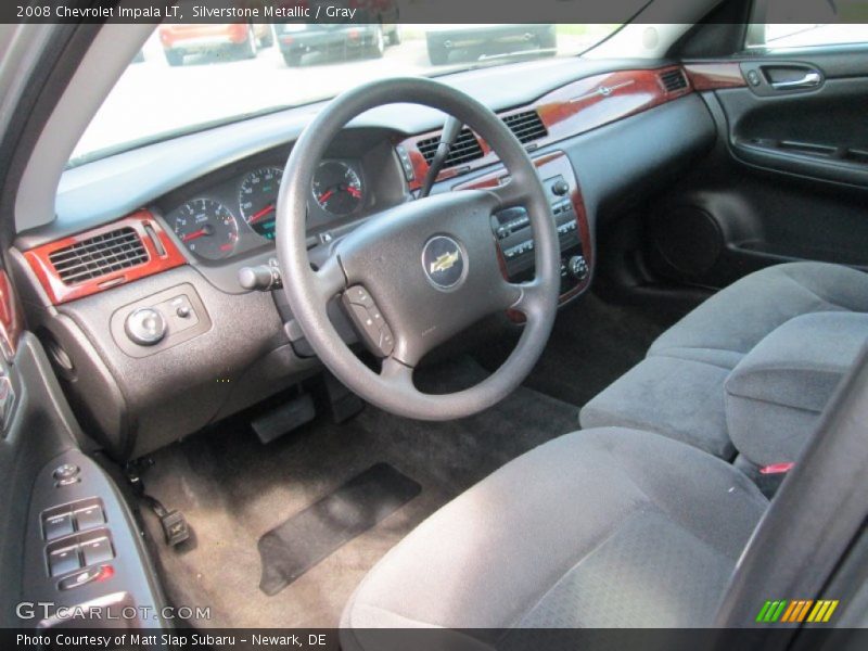 Silverstone Metallic / Gray 2008 Chevrolet Impala LT