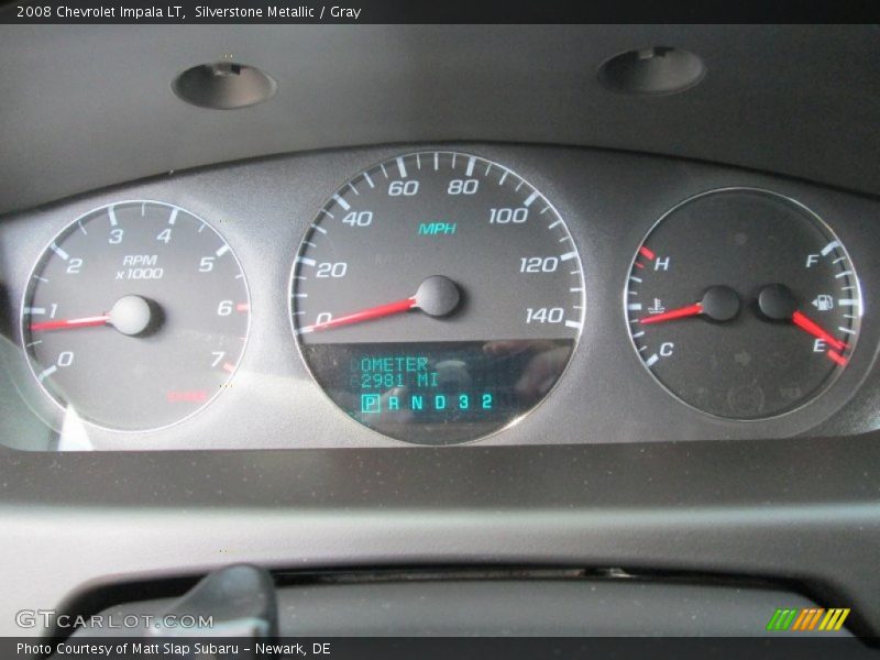 Silverstone Metallic / Gray 2008 Chevrolet Impala LT