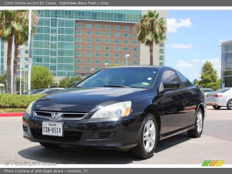 Nighthawk Black Pearl / Gray 2006 Honda Accord EX Coupe