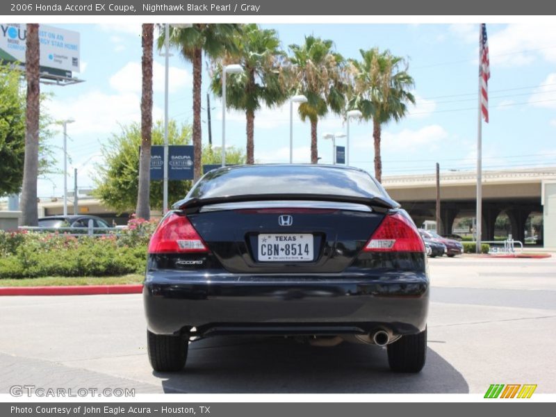 Nighthawk Black Pearl / Gray 2006 Honda Accord EX Coupe