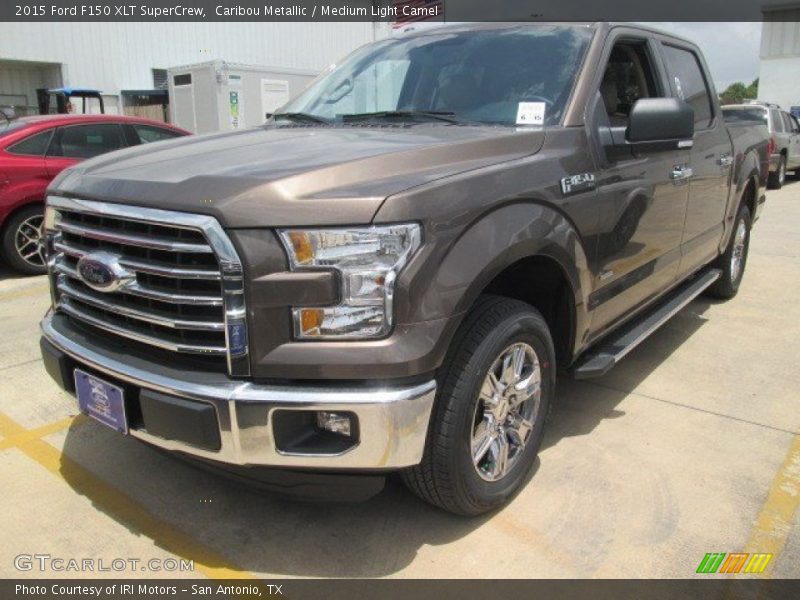Caribou Metallic / Medium Light Camel 2015 Ford F150 XLT SuperCrew