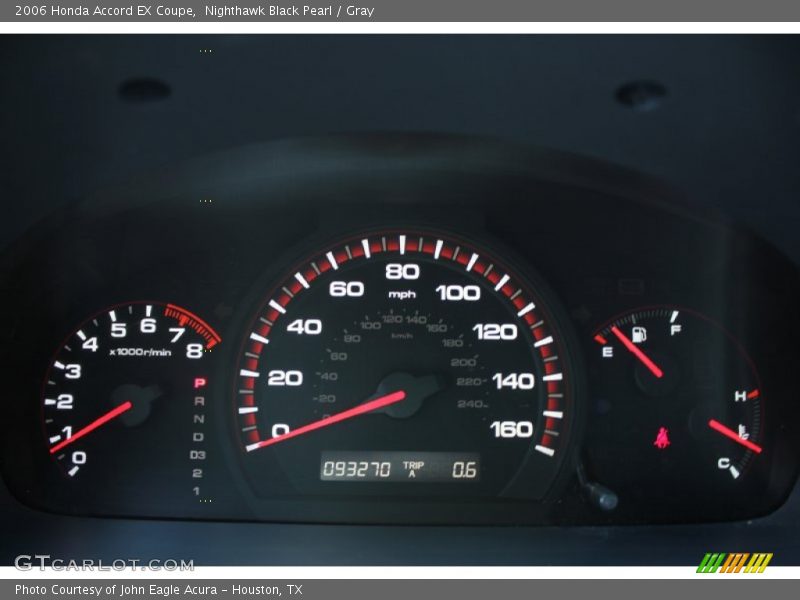 Nighthawk Black Pearl / Gray 2006 Honda Accord EX Coupe