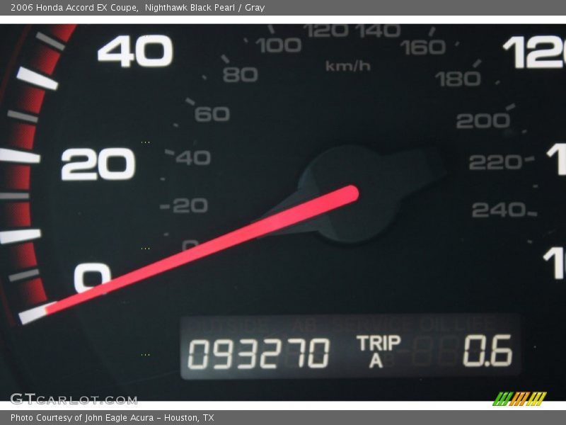 Nighthawk Black Pearl / Gray 2006 Honda Accord EX Coupe