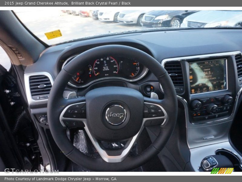 Brilliant Black Crystal Pearl / Black 2015 Jeep Grand Cherokee Altitude