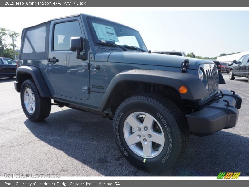 Anvil / Black 2015 Jeep Wrangler Sport 4x4
