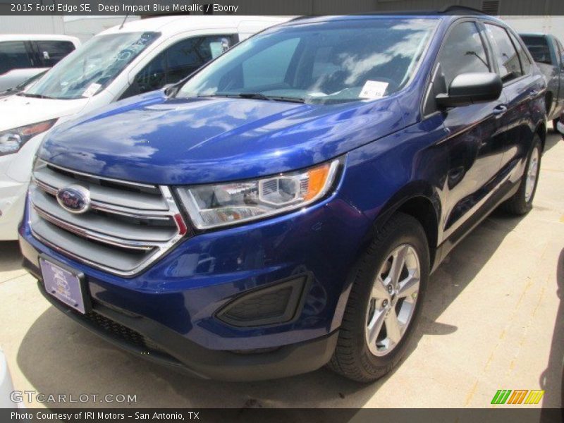 Deep Impact Blue Metallic / Ebony 2015 Ford Edge SE