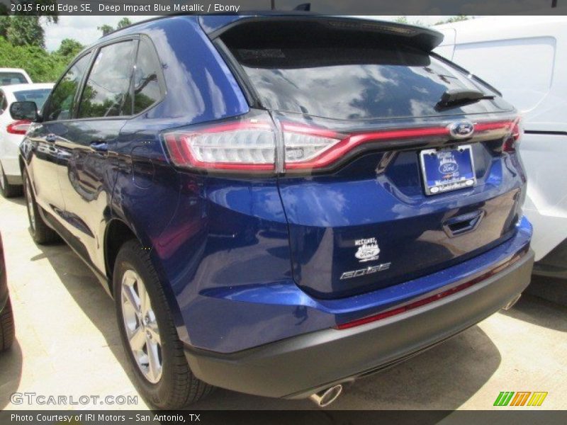 Deep Impact Blue Metallic / Ebony 2015 Ford Edge SE