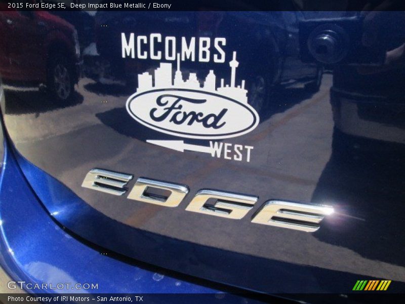 Deep Impact Blue Metallic / Ebony 2015 Ford Edge SE