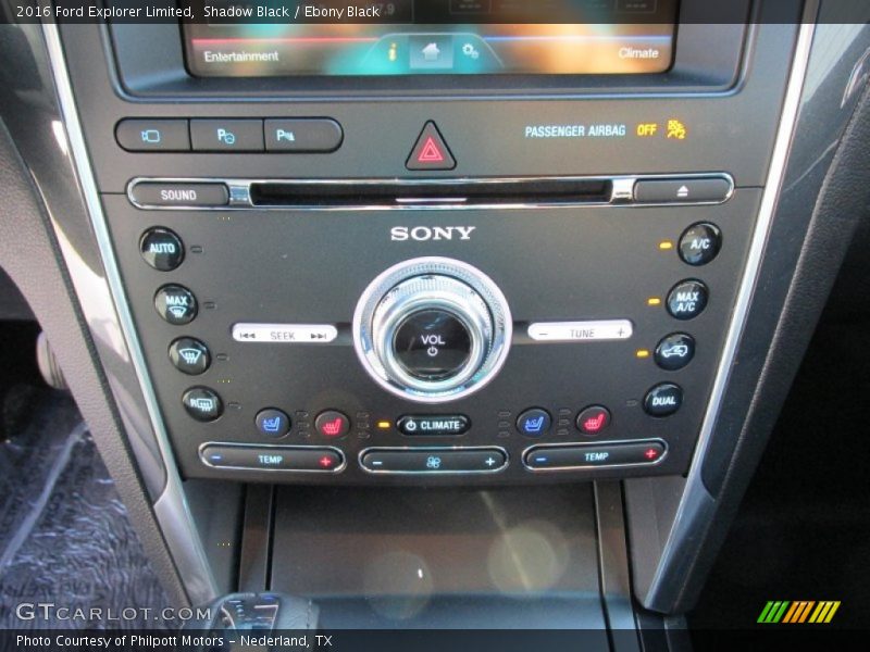 Controls of 2016 Explorer Limited