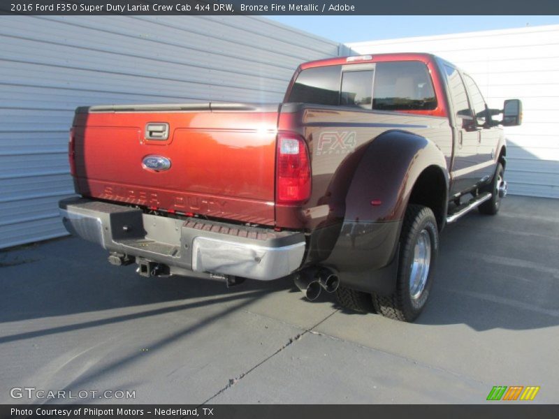  2016 F350 Super Duty Lariat Crew Cab 4x4 DRW Bronze Fire Metallic